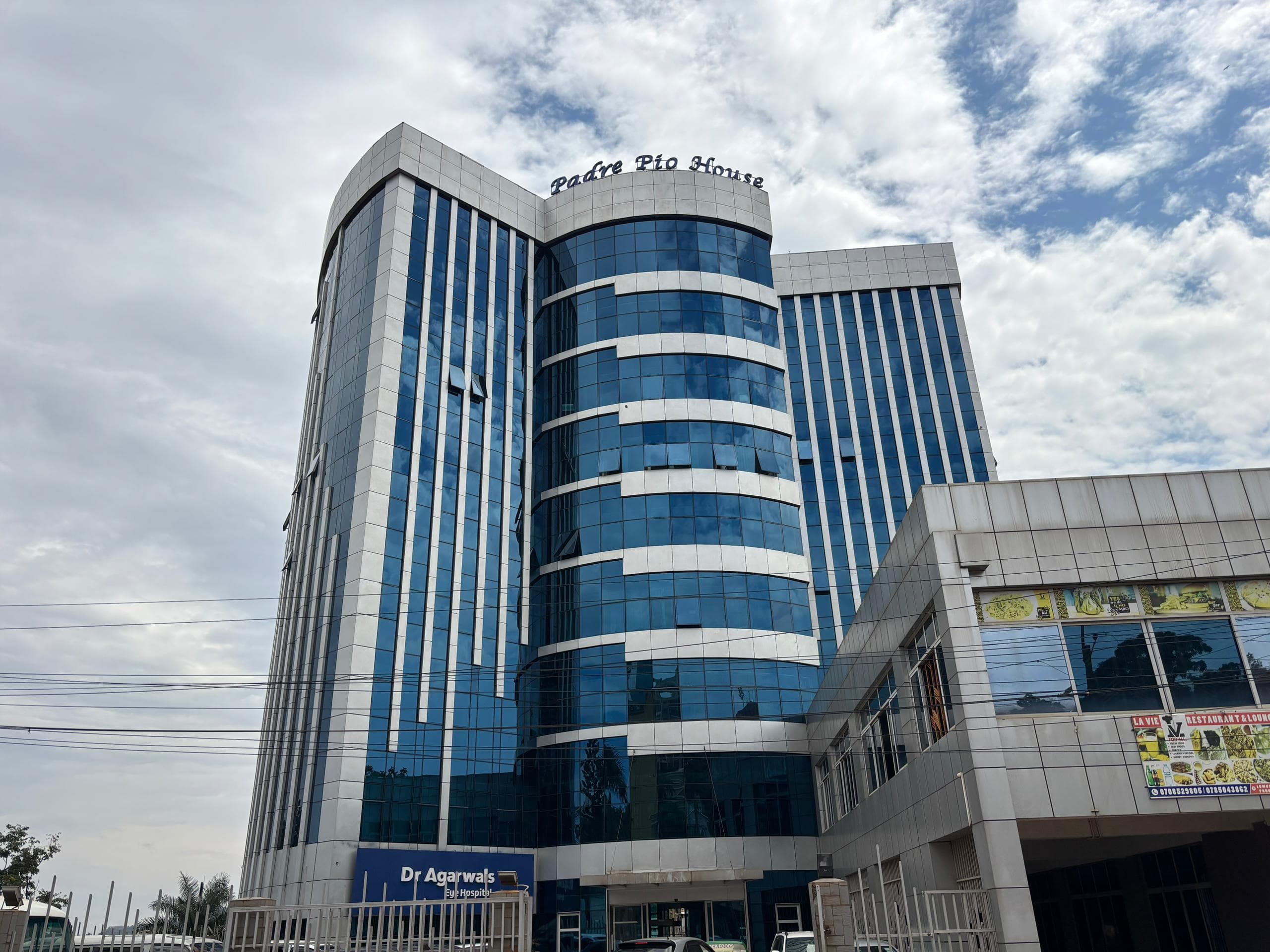 Padre Pio House, the Kampala office building where Vitorra Holdings is based